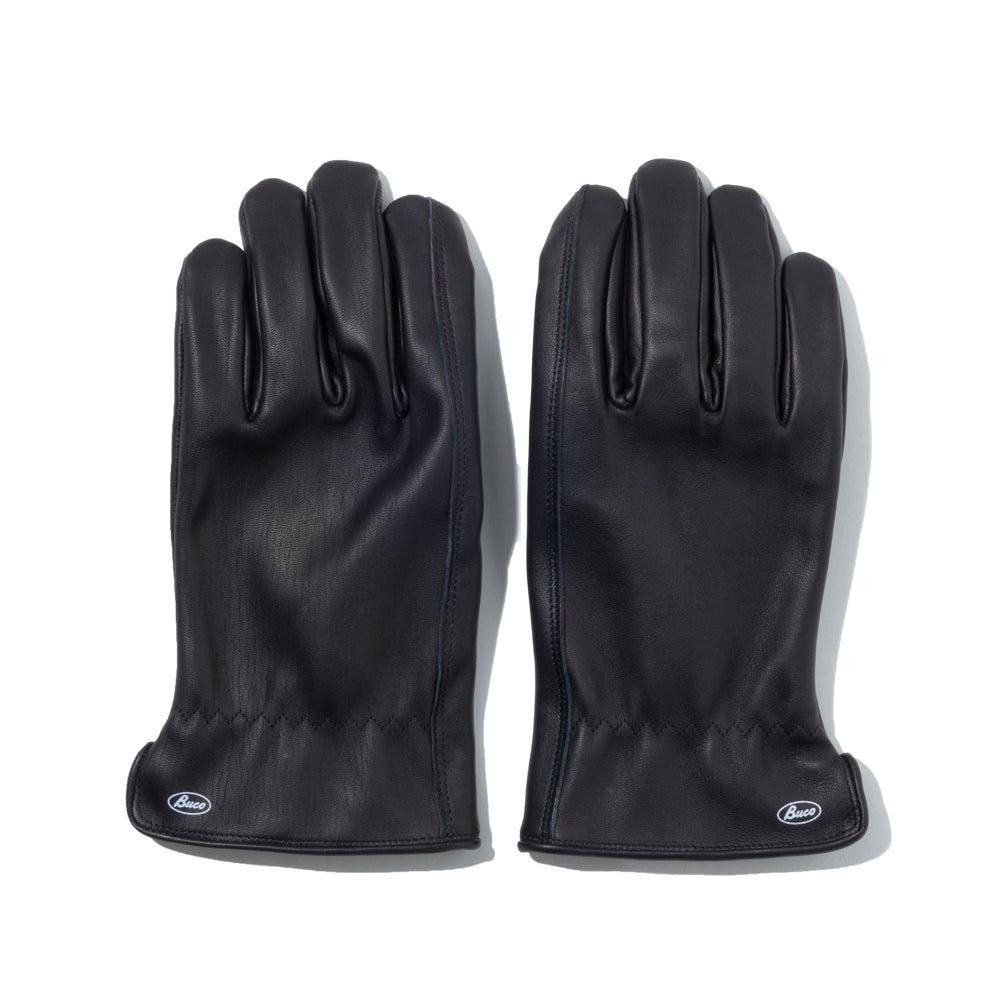 The Real McCoy's Buco Horsehide Leather Gloves Black-Gloves-Clutch Cafe