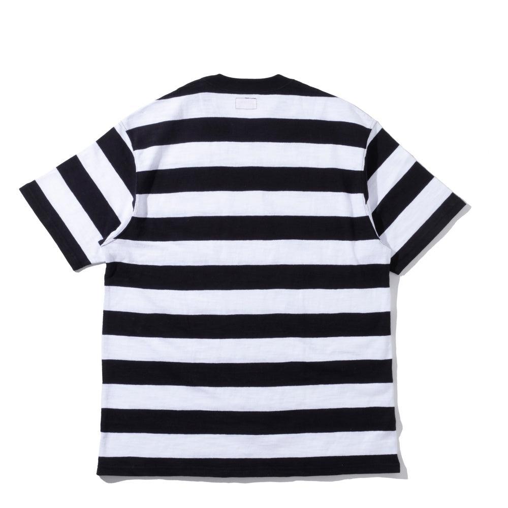 The Real McCoy's Buco Stripe T-shirt White-T-Shirt-Clutch Cafe