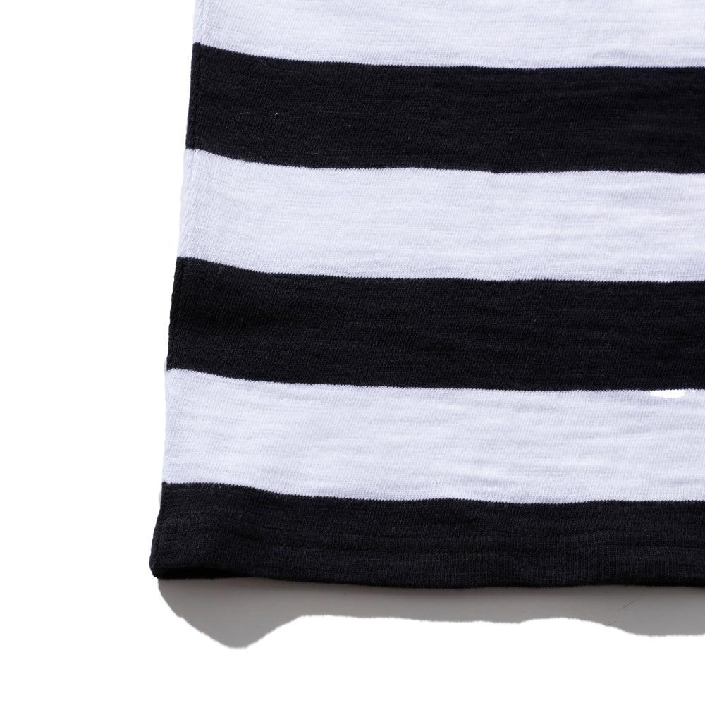 The Real McCoy's Buco Stripe T-shirt White-T-Shirt-Clutch Cafe