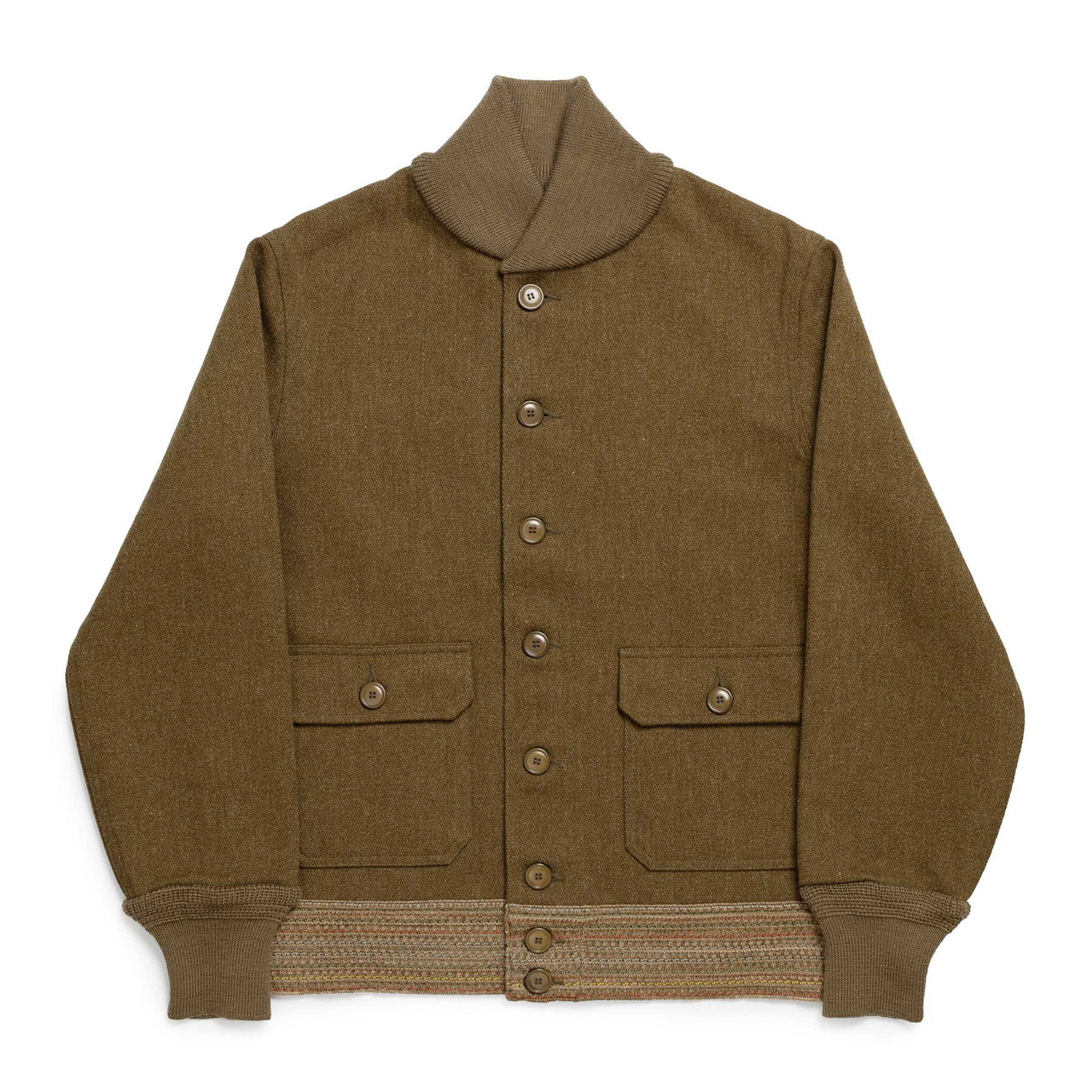 The Real McCoy's C.C.C. Wool Jacket Olive-Jacket-Clutch Cafe