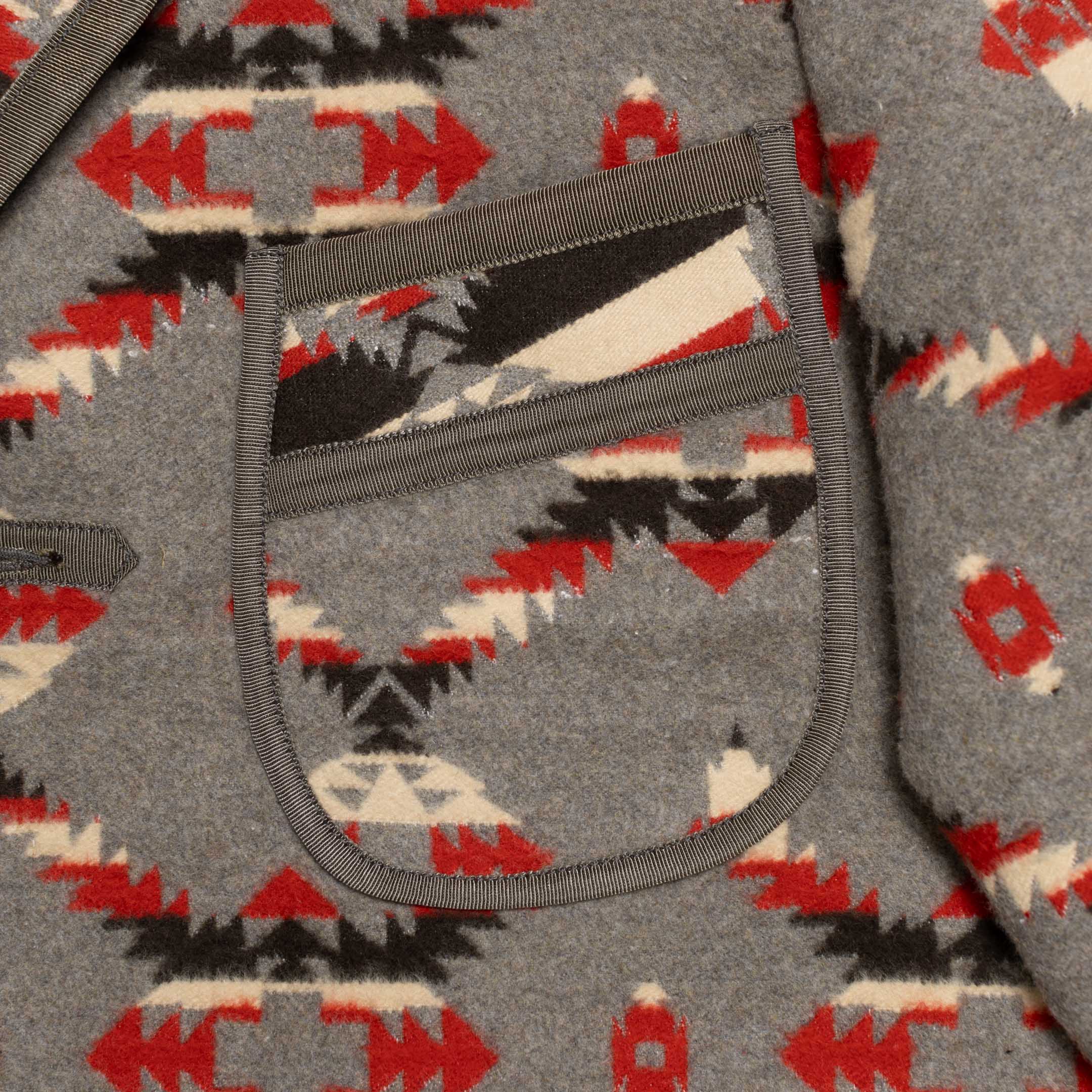 The Real McCoy's Cotton Jacquard Robe Grey-Robe-Clutch Cafe