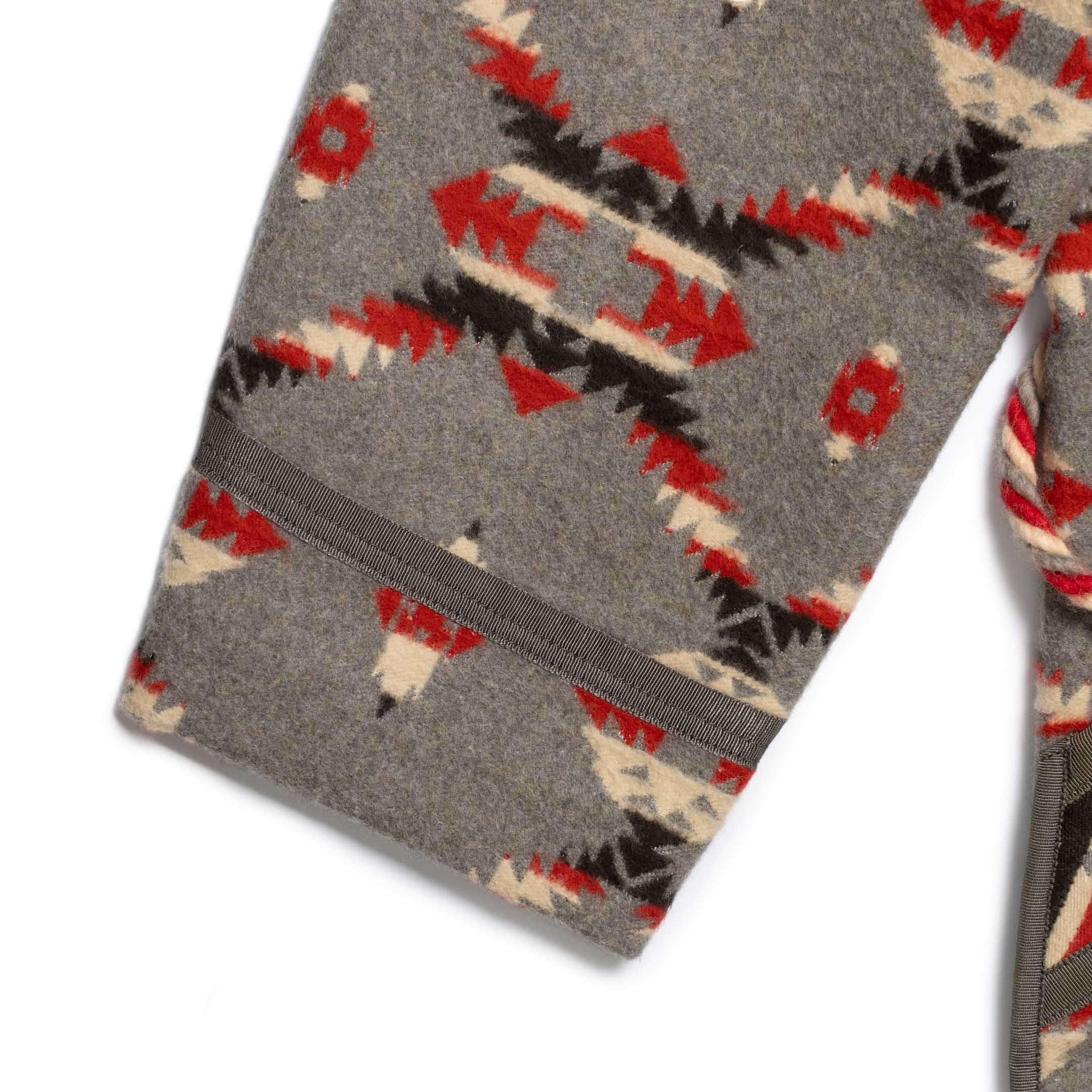 The Real McCoy's Cotton Jacquard Robe Grey-Robe-Clutch Cafe