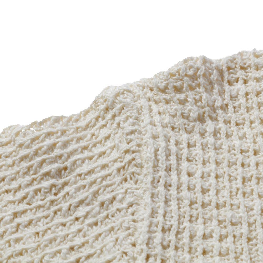 The Real McCoy's Cotton Knitted Button Up Shirt Milk-Shirt-Clutch Cafe