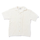 The Real McCoy's Cotton Knitted Button Up Shirt Milk-Shirt-Clutch Cafe