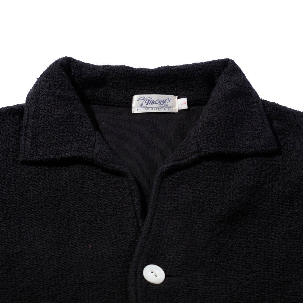 The Real McCoy's Cotton Pile Beach Shirt Black-Shirt-Clutch Cafe