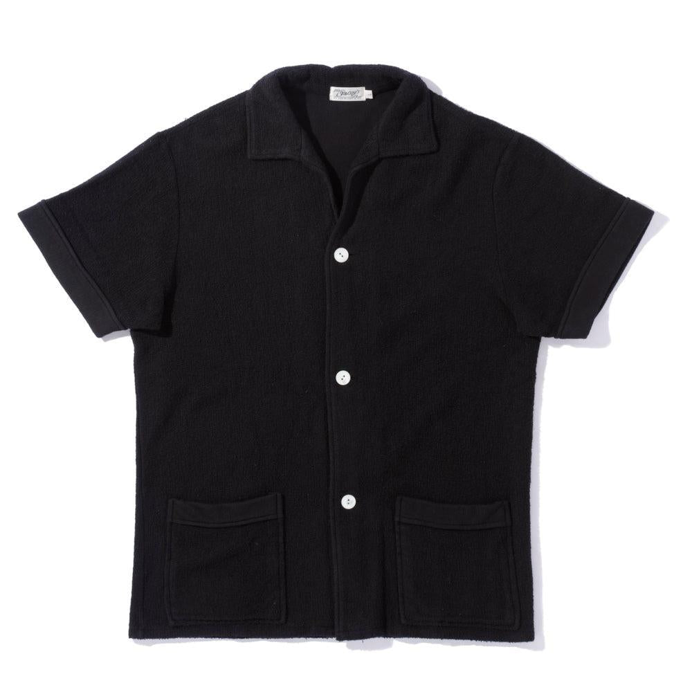 The Real McCoy's Cotton Pile Beach Shirt Black-Shirt-Clutch Cafe
