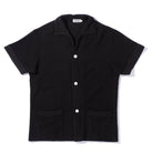 The Real McCoy's Cotton Pile Beach Shirt Black-Shirt-Clutch Cafe
