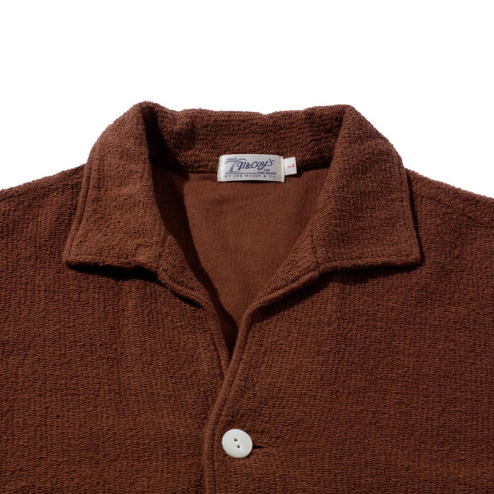 The Real McCoy's Cotton Pile Beach Shirt Brown-Shirt-Clutch Cafe