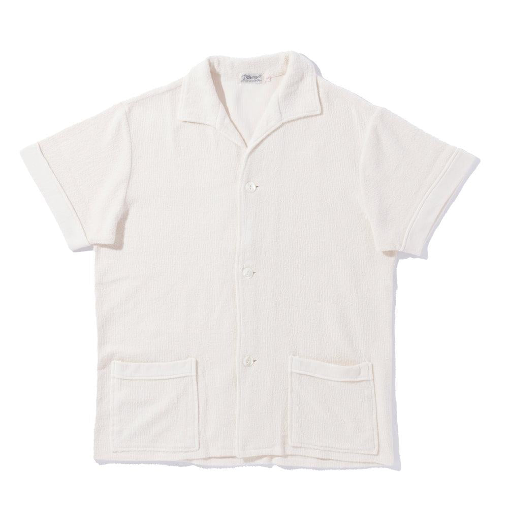 The Real McCoy's Cotton Pile Beach Shirt Milk-Shirt-Clutch Cafe