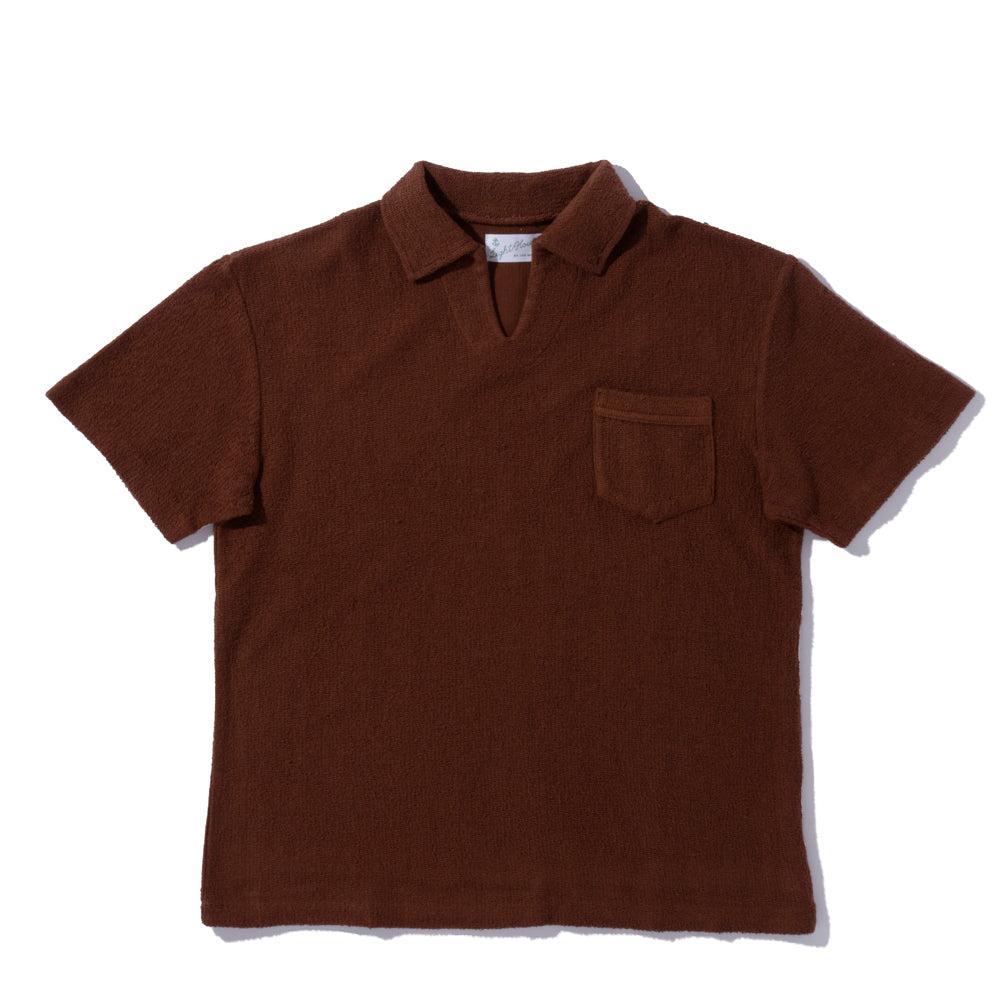 The Real McCoy's Cotton Pile Skipper Brown-Top-Clutch Cafe