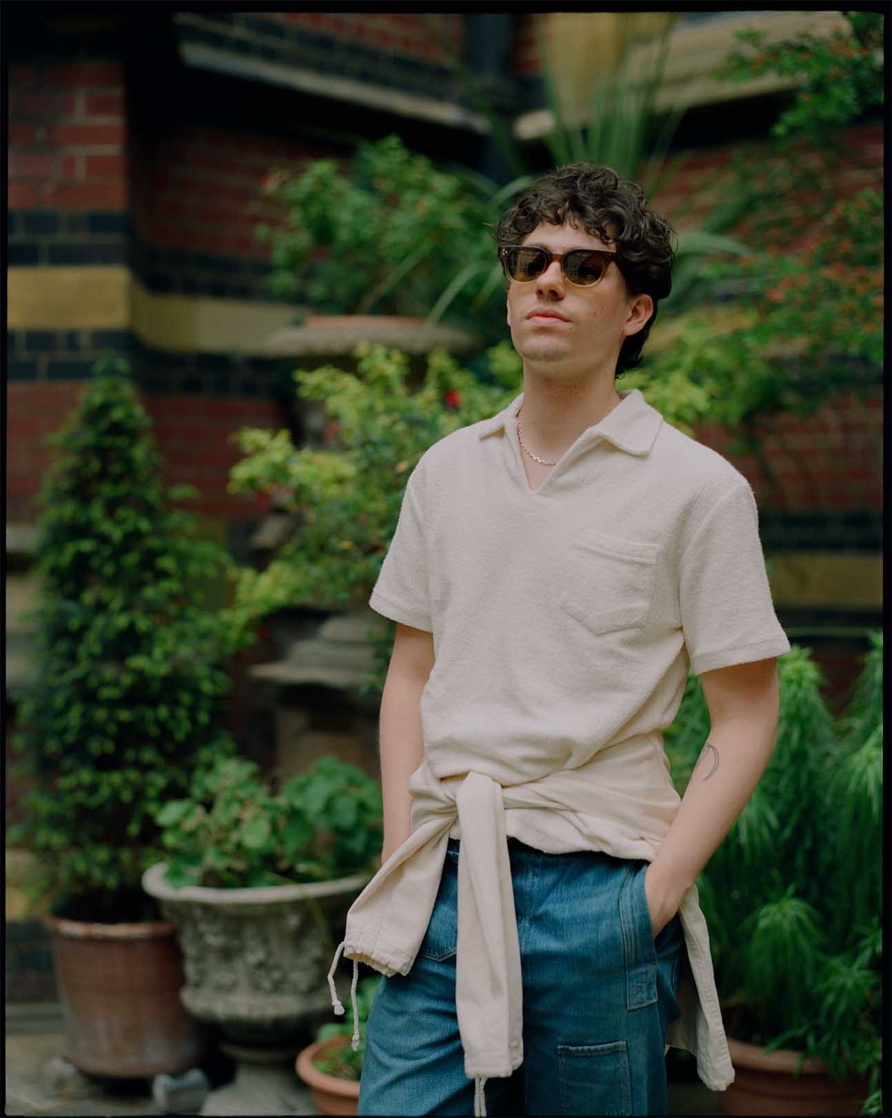 The Real McCoy's Cotton Pile Skipper White-Top-Clutch Cafe