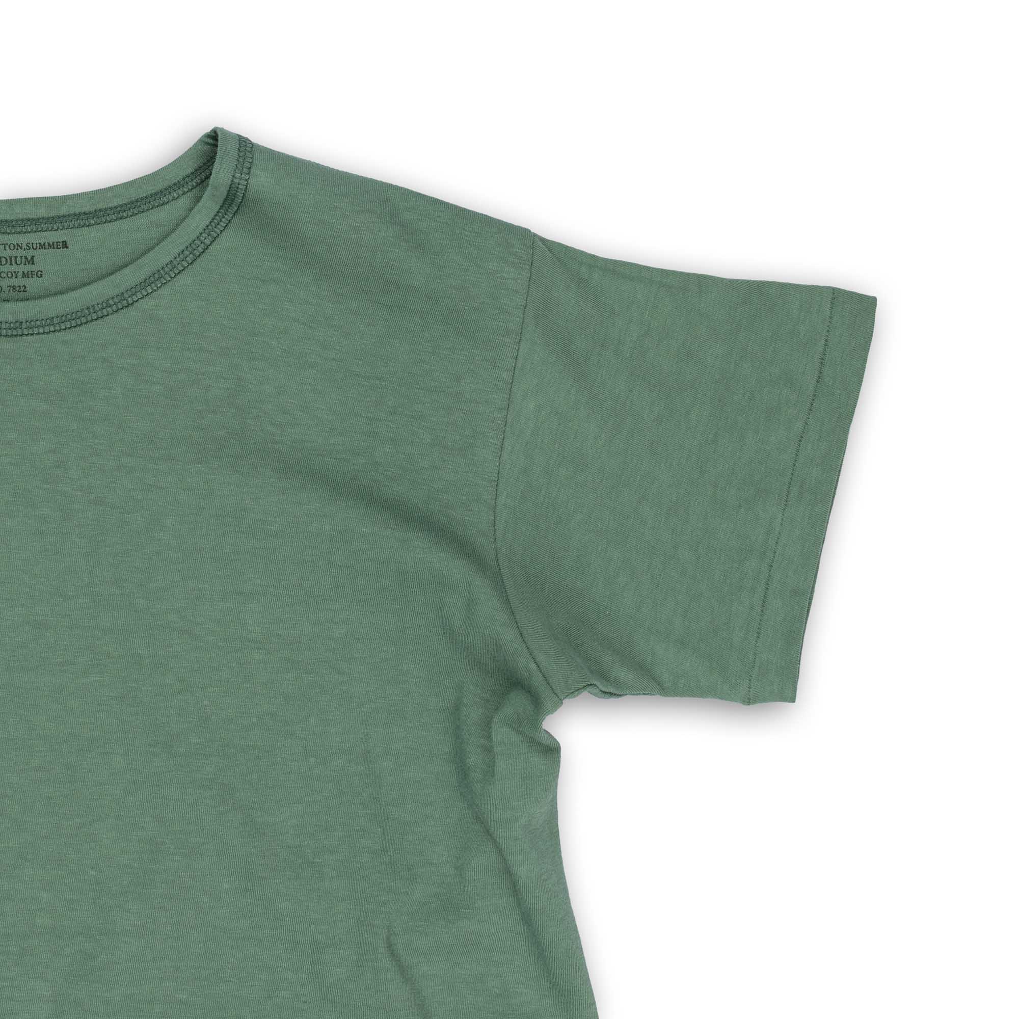 The Real McCoy's Cotton Summer Undershirt Green-T-Shirt-Clutch Cafe