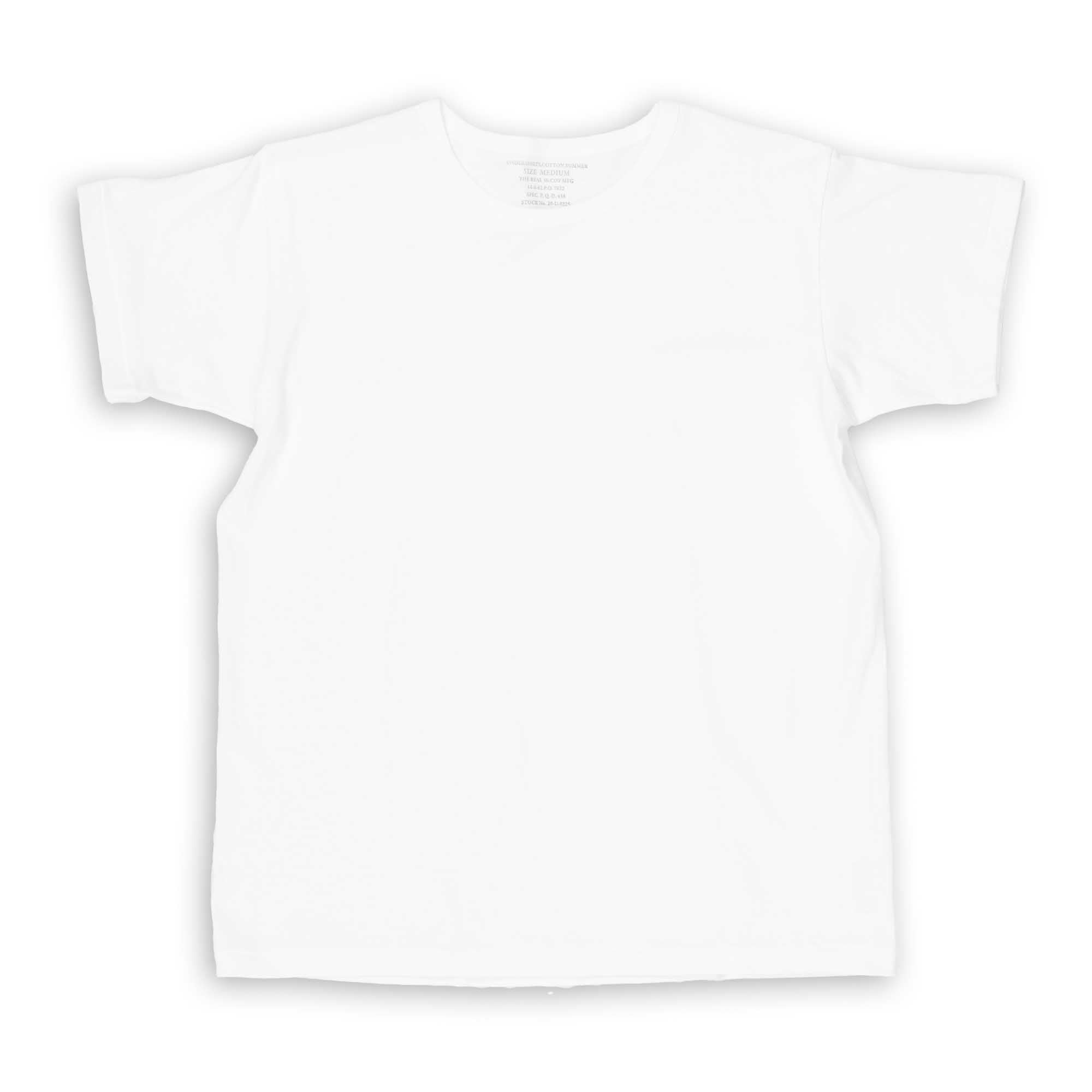The Real McCoy's Cotton Summer Undershirt White-T-Shirt-Clutch Cafe