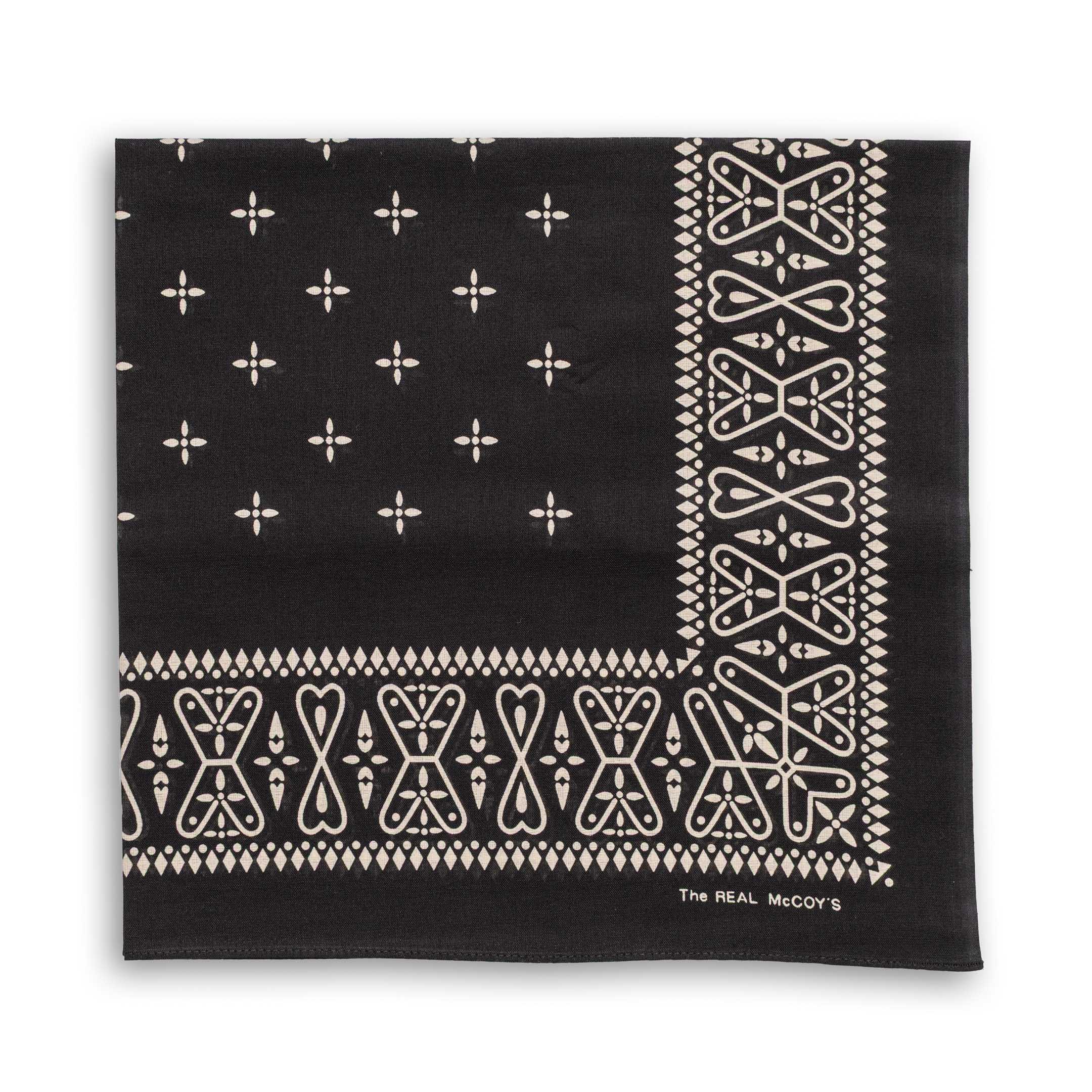 The Real McCoy's Cross Bandana Black-Bandana-Clutch Cafe