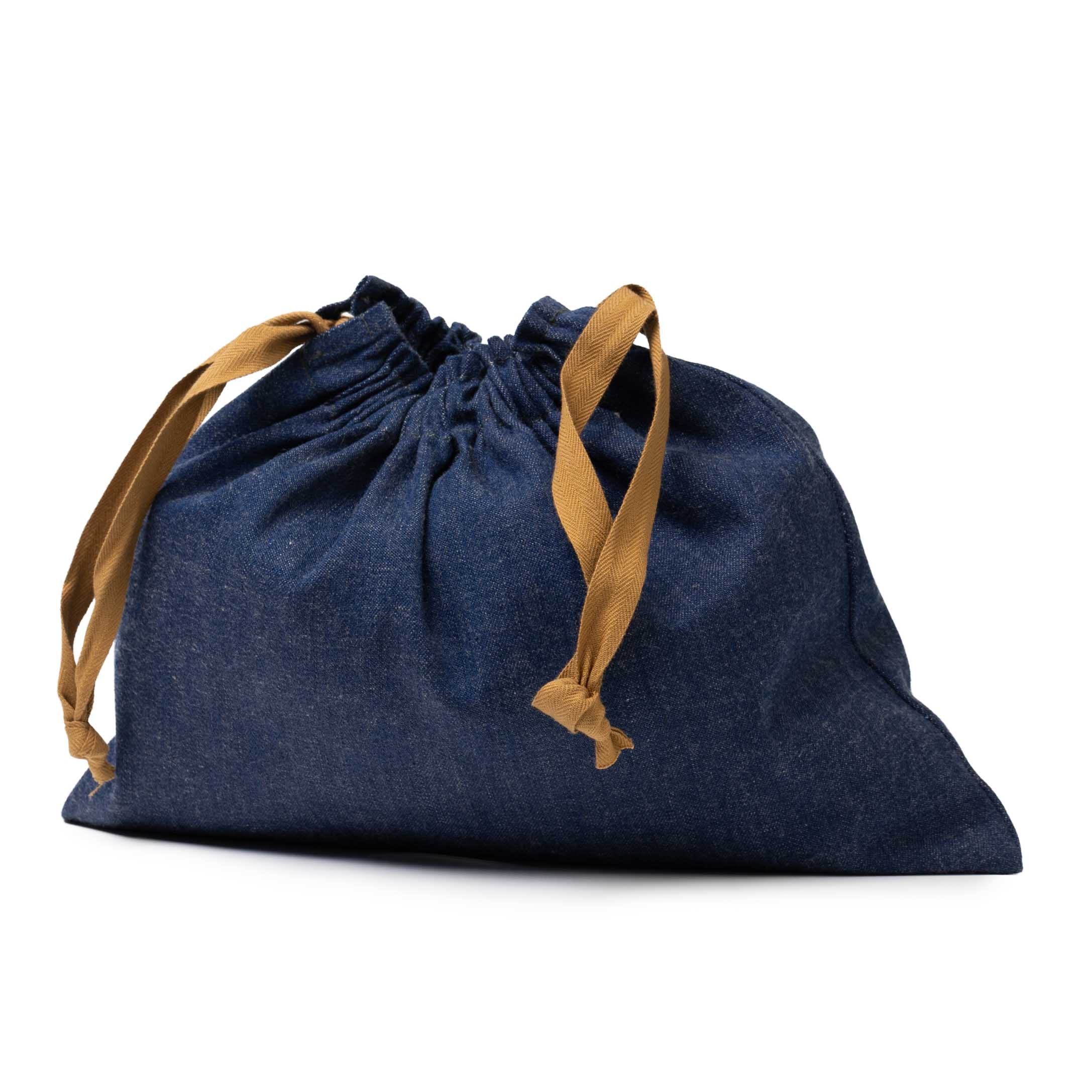 The Real McCoy's Denim Apron Bag Indigo-Scarf-Clutch Cafe