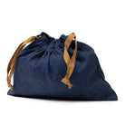 The Real McCoy's Denim Apron Bag Indigo-Scarf-Clutch Cafe