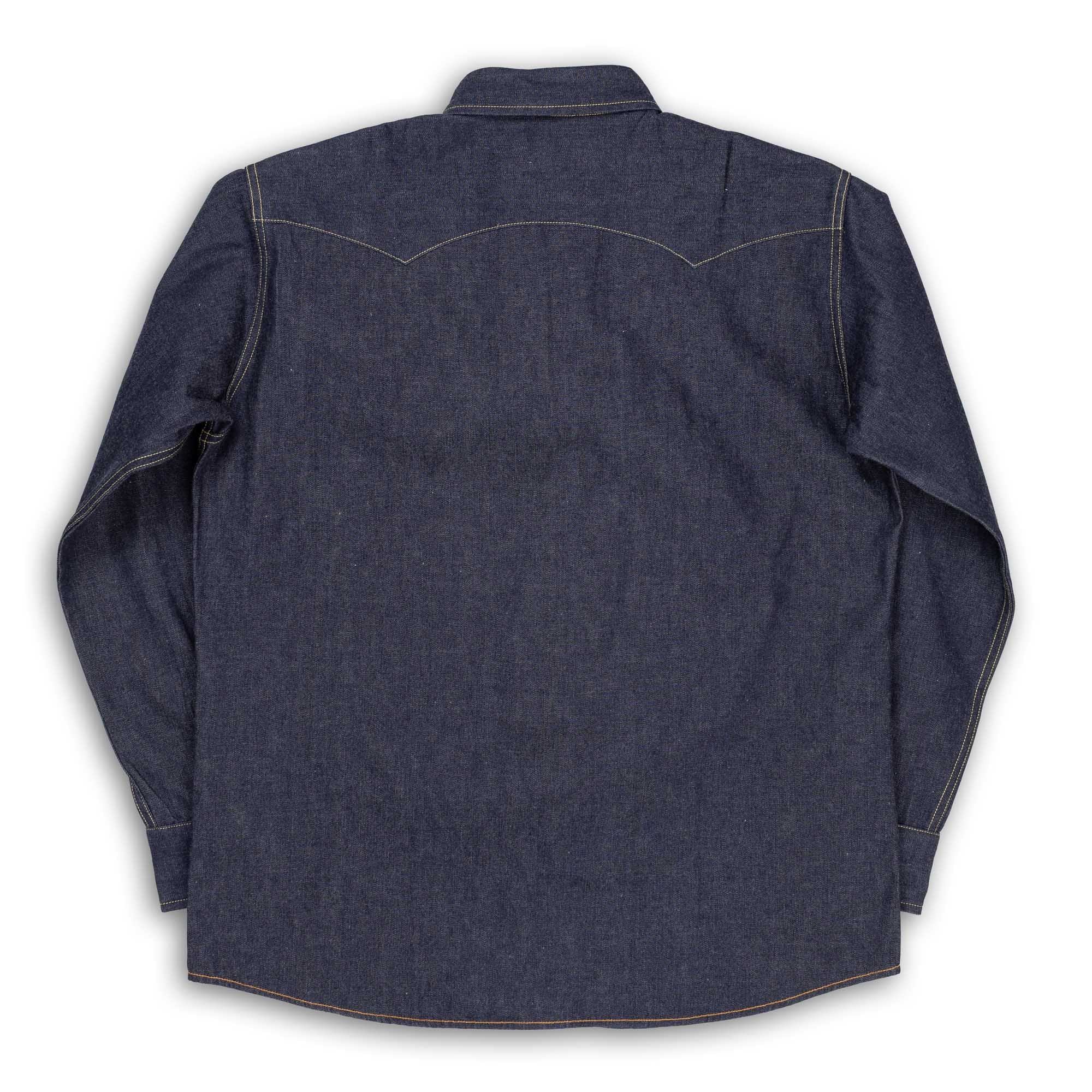 The Real McCoy's Denim Western Shirt / Ridge Slant Indigo-Shirt-Clutch Cafe