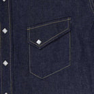 The Real McCoy's Denim Western Shirt / Ridge Slant Indigo-Shirt-Clutch Cafe