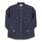 The Real McCoy's Denim Western Shirt / Ridge Slant Indigo-Shirt-Clutch Cafe