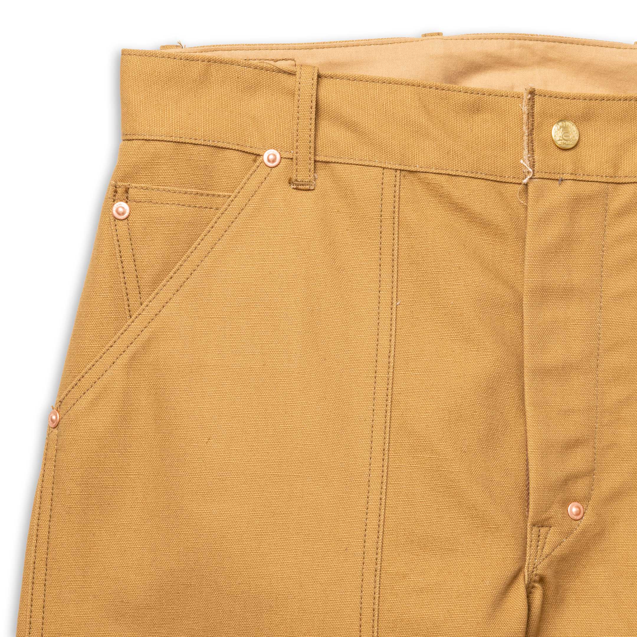 The Real McCoy's Double-Knee Work Trousers Brown – Clutch Cafe
