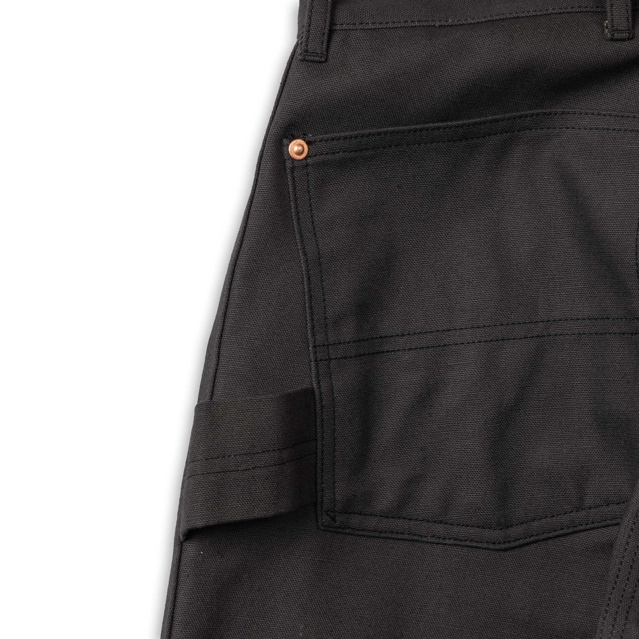 The Real McCoy's Double-Knee Work Trousers Charcoal-Trousers-Clutch Cafe