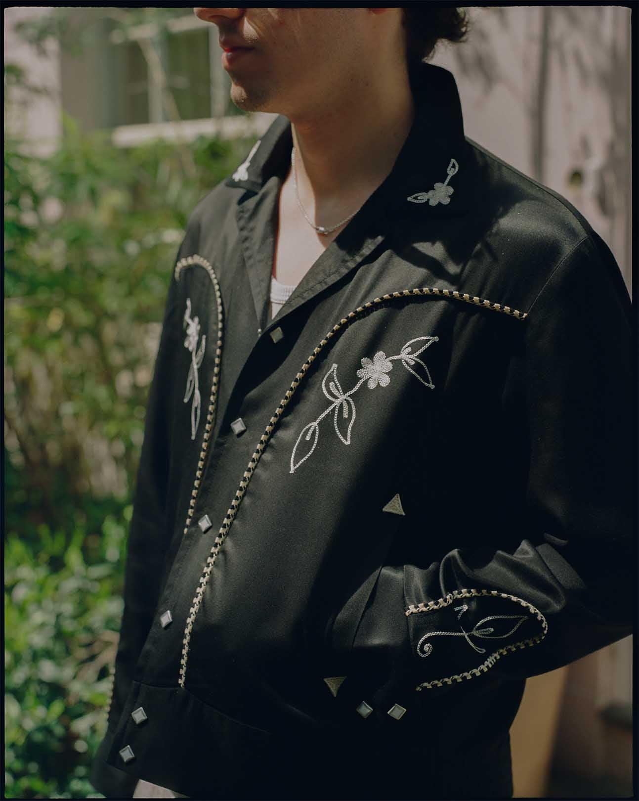 The Real McCoy's Embroidered Rayon Western Jacket Black-Jacket-Clutch Cafe