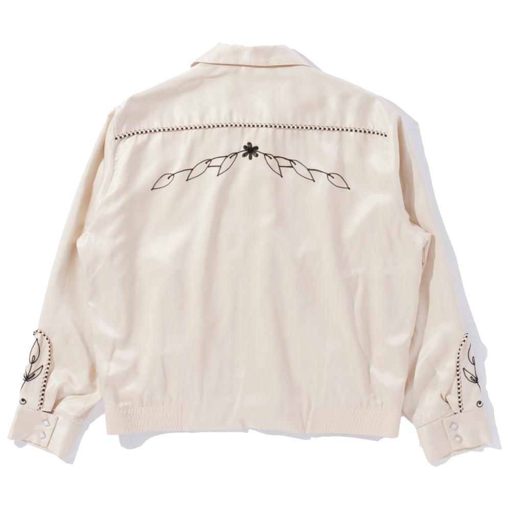 The Real McCoy's Embroidered Rayon Western Jacket Ecru-Jacket-Clutch Cafe