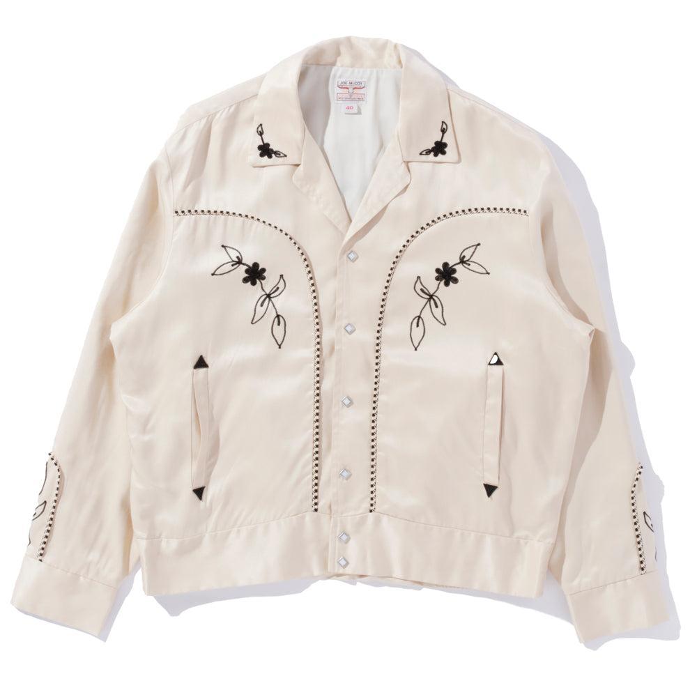 The Real McCoy's Embroidered Rayon Western Jacket Ecru-Jacket-Clutch Cafe