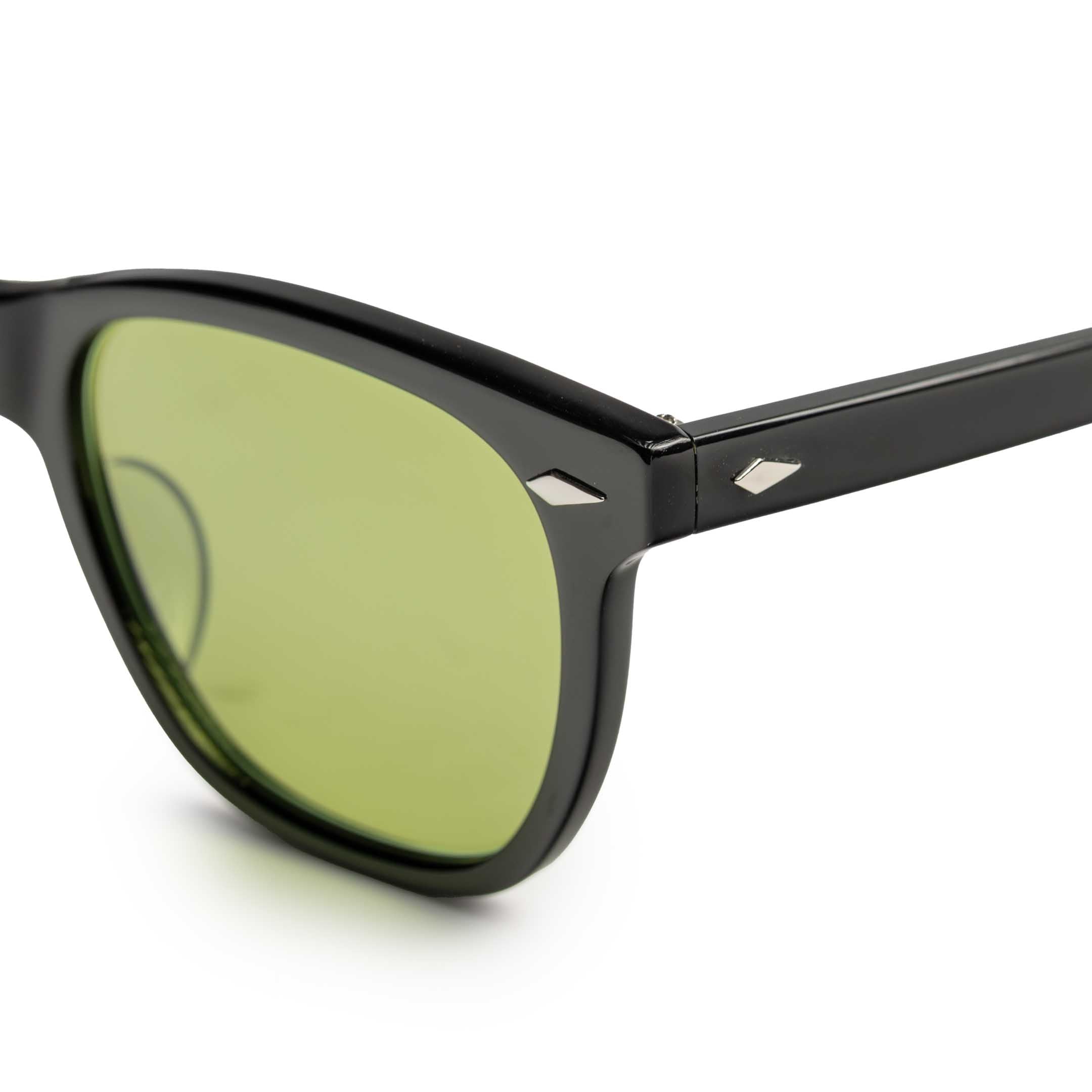 The Real McCoy's Geyser Sunglasses Black/Green-Sunglasses-Clutch Cafe
