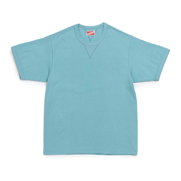 The Real McCoy's Gusset Tee Teal-T-Shirt-Clutch Cafe