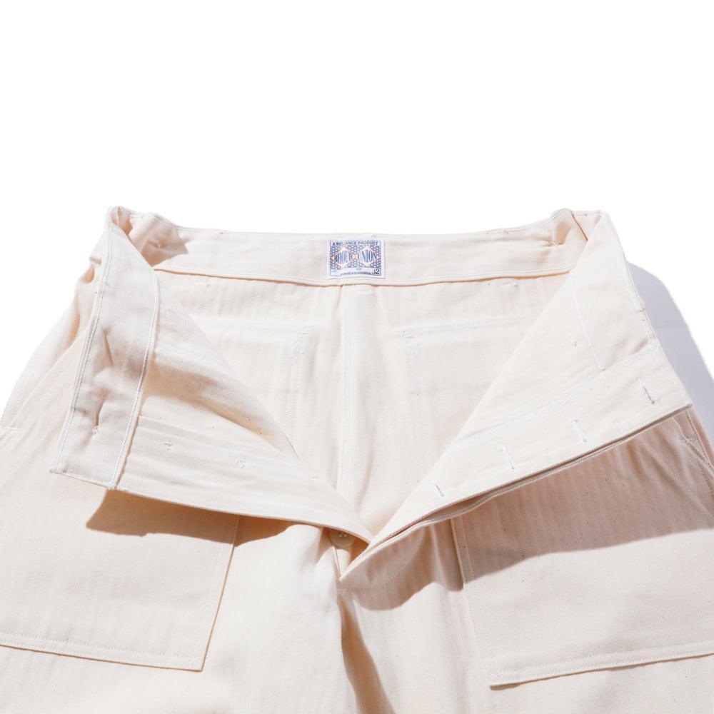 The Real McCoy's HBT Utility Trousers White-Trousers-Clutch Cafe