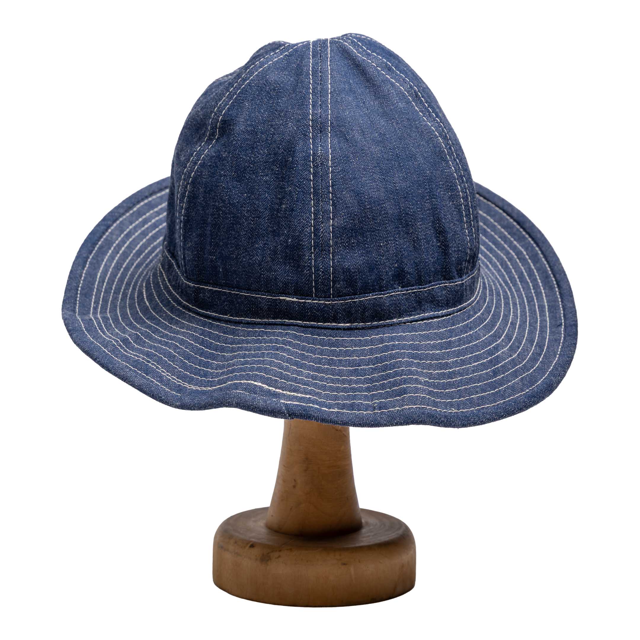 The Real McCoy's Hat, Working, Denim, Blue-Hat-Clutch Cafe