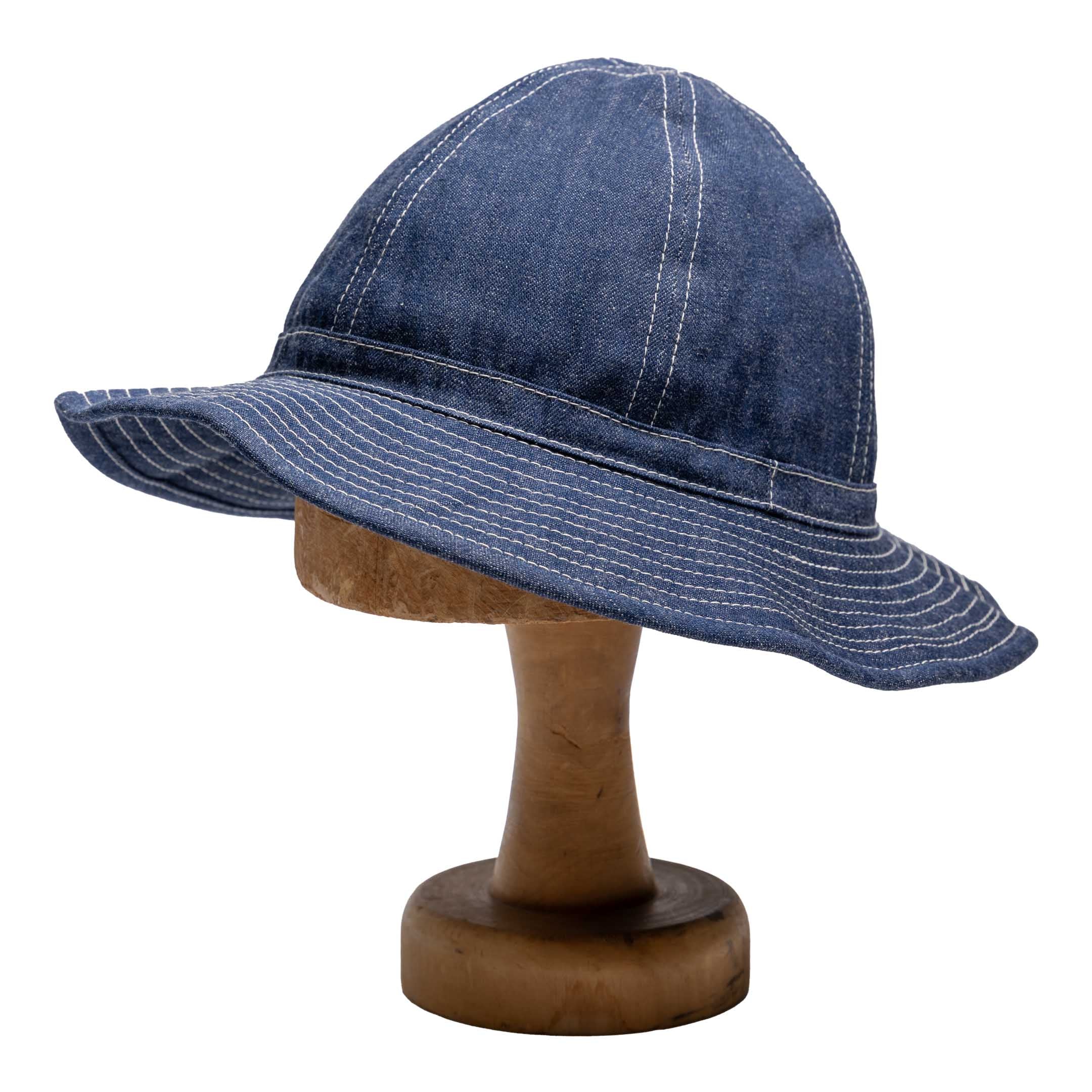 The Real McCoy's Hat, Working, Denim, Blue-Hat-Clutch Cafe