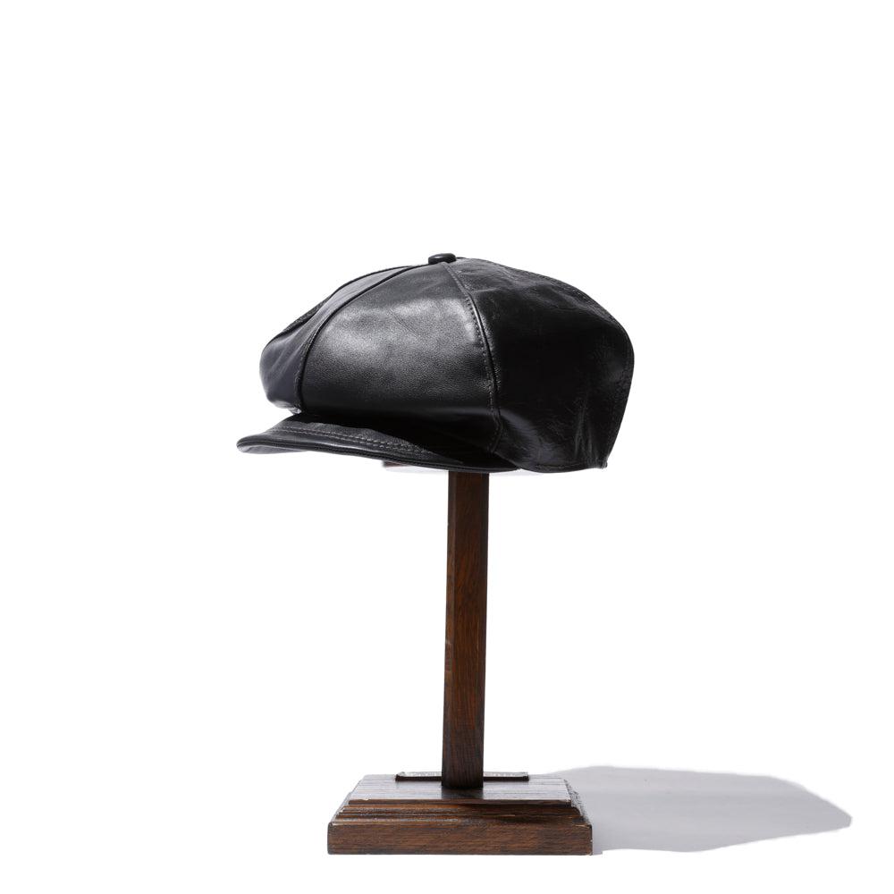 The Real McCoy's Horsehide Newsboy Cap-Hat-Clutch Cafe