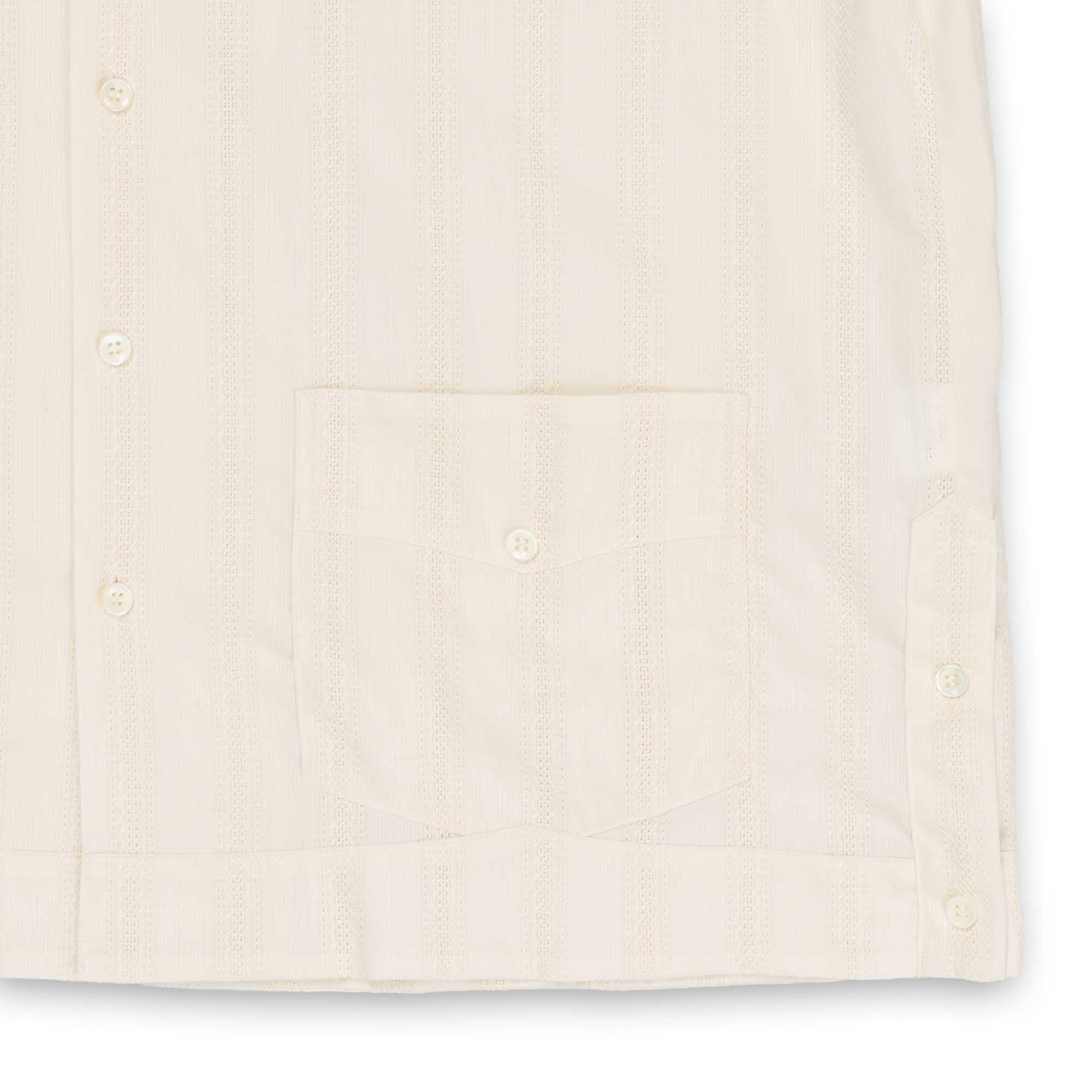 The Real McCoy's Joe McCoy Cuban Shirt Ecru-Clutch Cafe