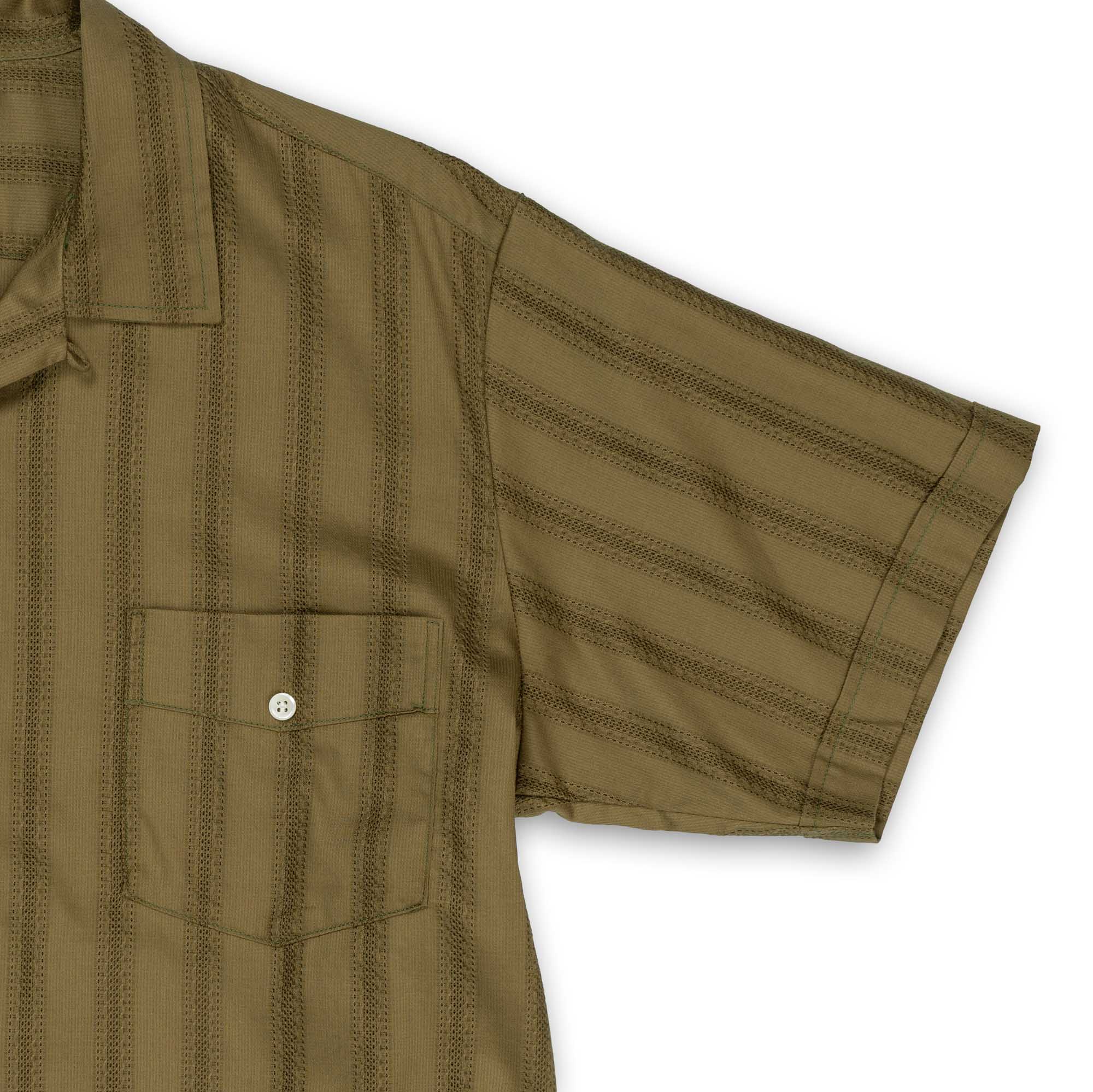 The Real McCoy's Joe McCoy Cuban Shirt Olive-Clutch Cafe