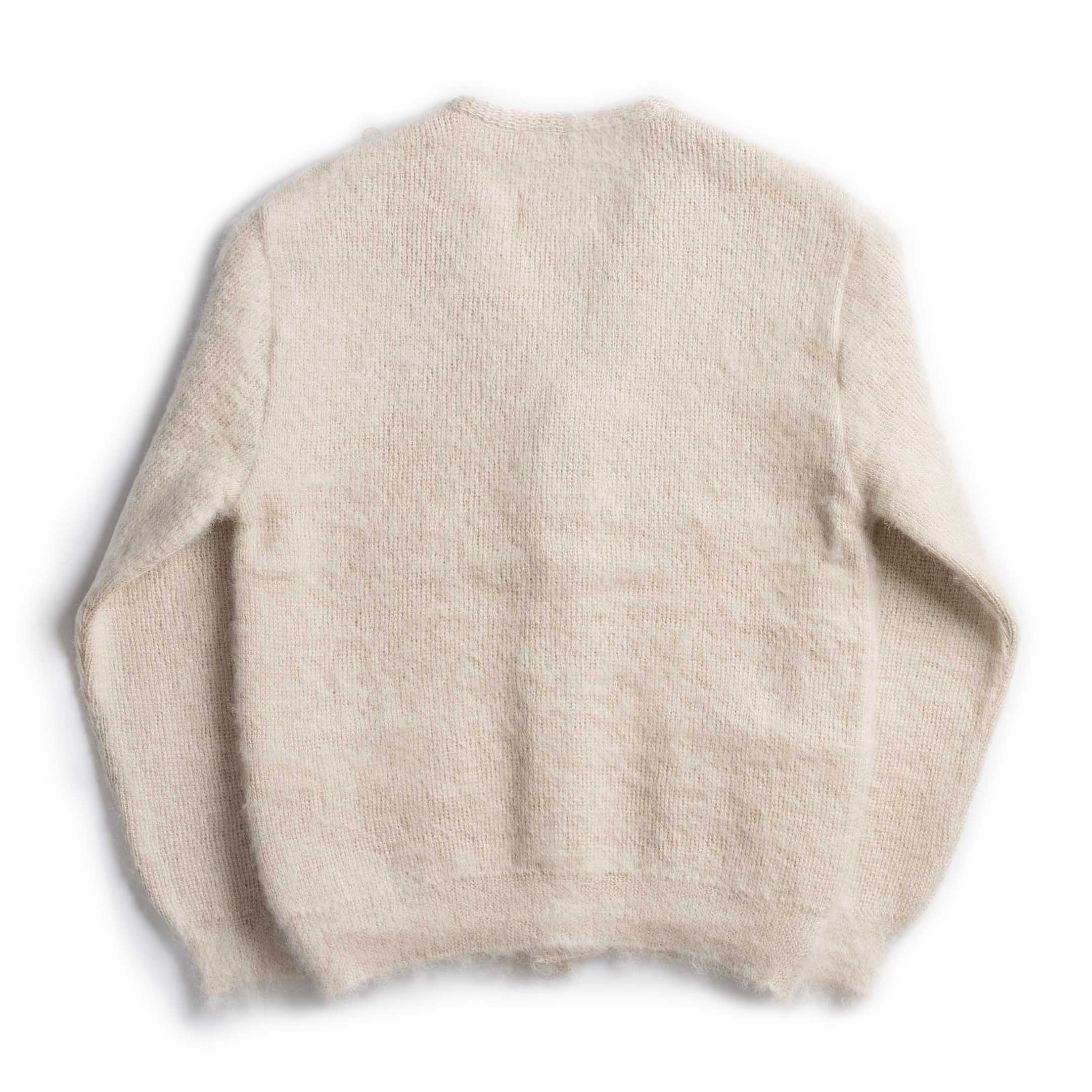 The Real McCoy's Joe McCoy Mohair Cardigan Beige-Cardigan-Clutch Cafe