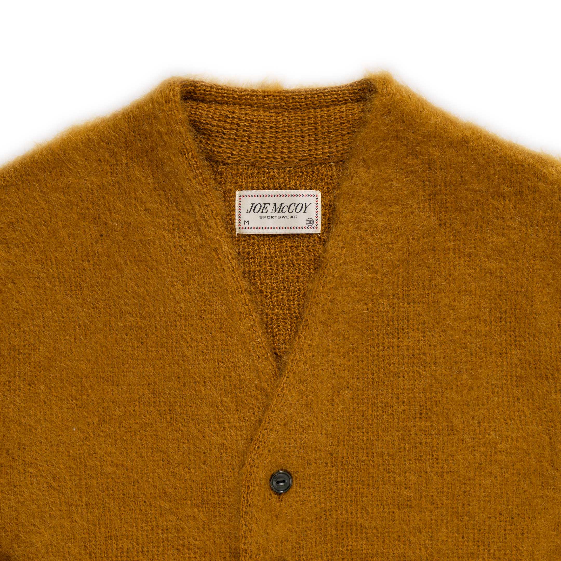 The Real McCoy's Joe McCoy Mohair Cardigan Mustard-Cardigan-Clutch Cafe