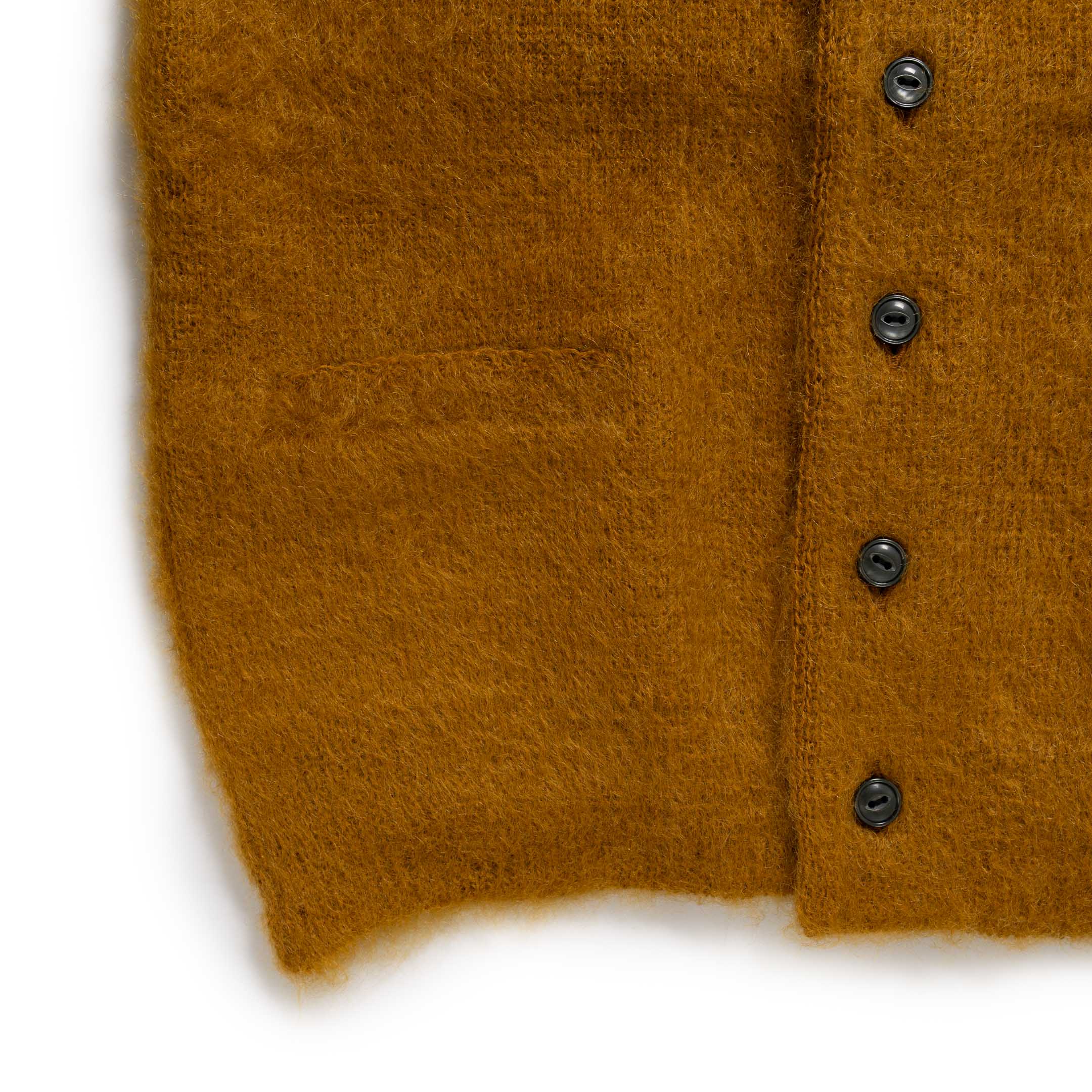 The Real McCoy's Joe McCoy Mohair Cardigan Mustard-Cardigan-Clutch Cafe