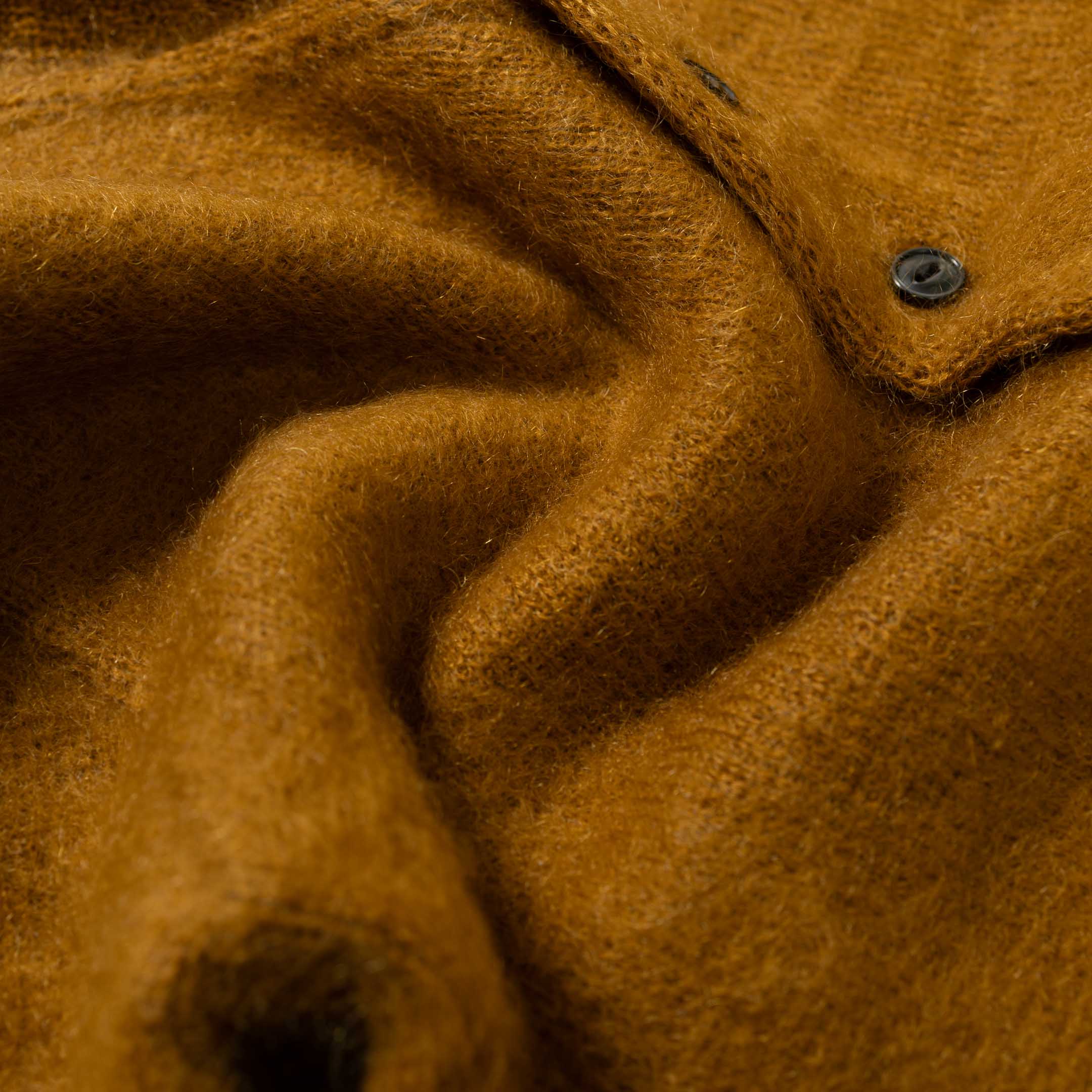 The Real McCoy's Joe McCoy Mohair Cardigan Mustard-Cardigan-Clutch Cafe