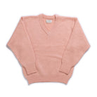 The Real McCoy's Joe McCoy V-Neck Mohair Sweater Flamingo-Knitwear-Clutch Cafe