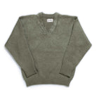 The Real McCoy's Joe McCoy V-Neck Mohair Sweater Mint-Knitwear-Clutch Cafe