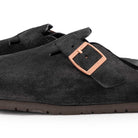 The Real McCoy's Leather Foot-Support Clogs Black-Sandals-Clutch Cafe