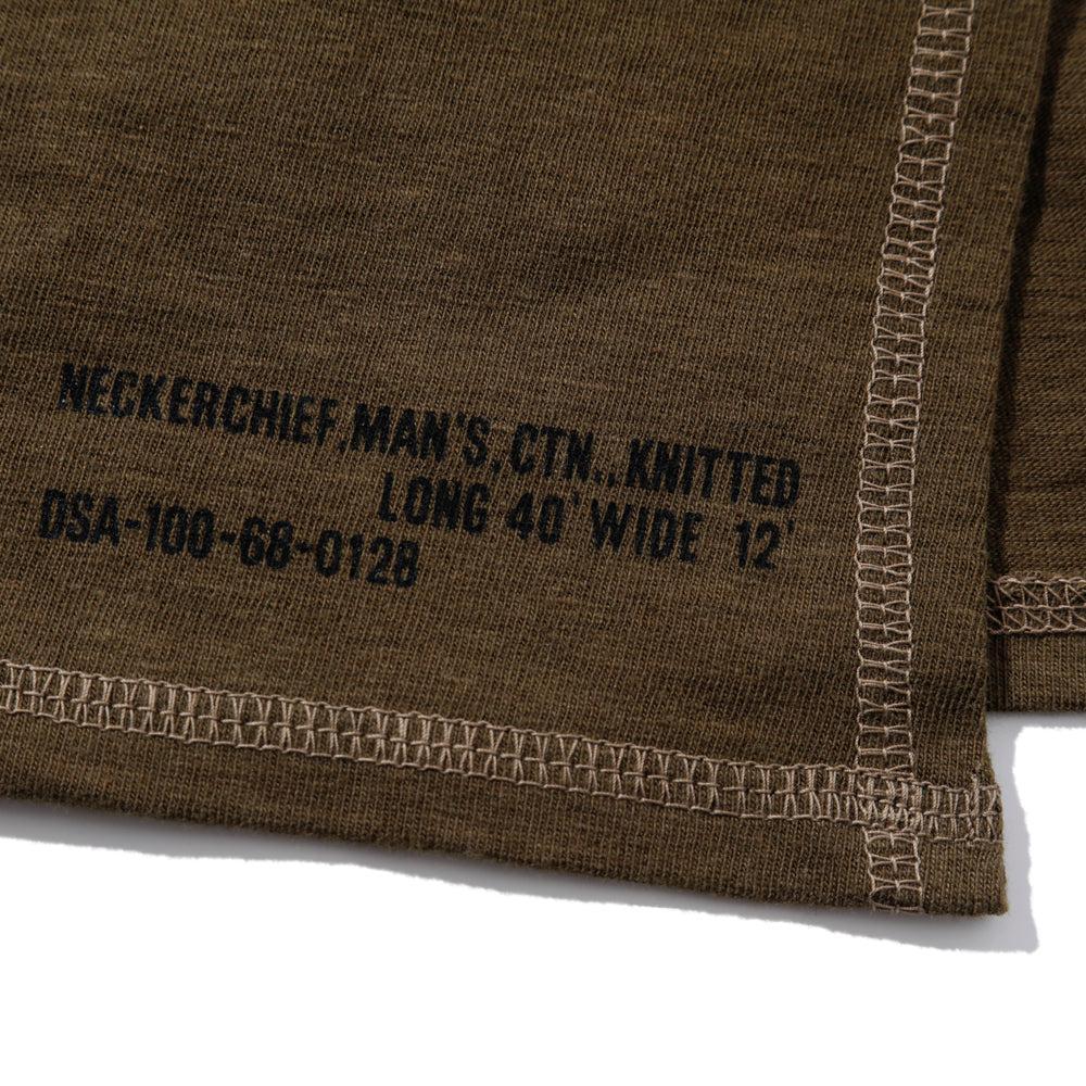 The Real McCoy's Neckerchief, Man's, Knitted, Olive-Scarf-Clutch Cafe