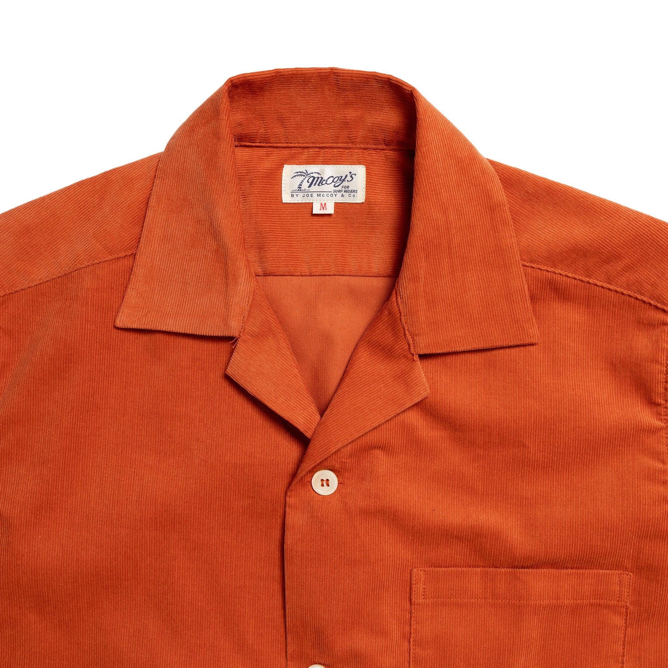The Real McCoy's Open Collar Resort S/S Shirt Salmon-Shirt-Clutch Cafe