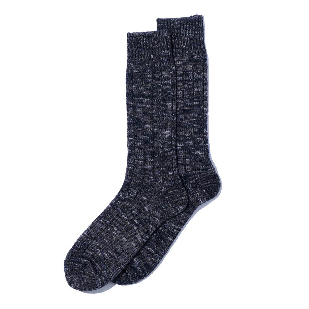 The Real McCoy's Outdoor 'Camp' Wool Socks Charcoal-Socks-Clutch Cafe