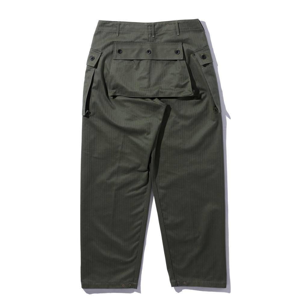 The Real McCoy's P-44 Utility Trousers Sage Green-Trousers-Clutch Cafe