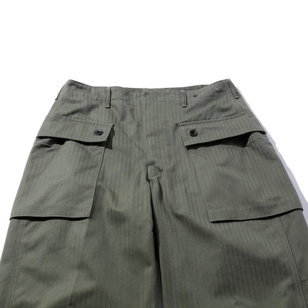 The Real McCoy's P-44 Utility Trousers Sage Green-Trousers-Clutch Cafe