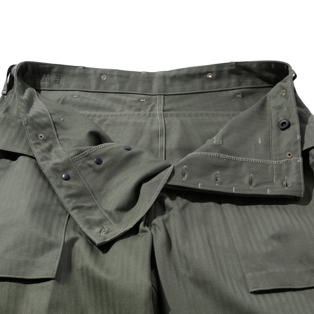 The Real McCoy's P-44 Utility Trousers Sage Green-Trousers-Clutch Cafe