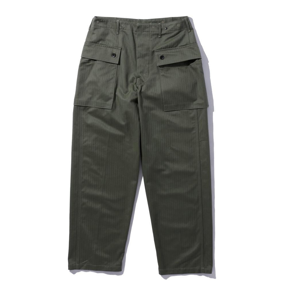 The Real McCoy's P-44 Utility Trousers Sage Green-Trousers-Clutch Cafe